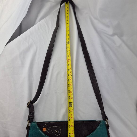 Chala Sweet Messenger Crossbody Shoulder Bag with Camper Embellishment. - Picture 15 of 16